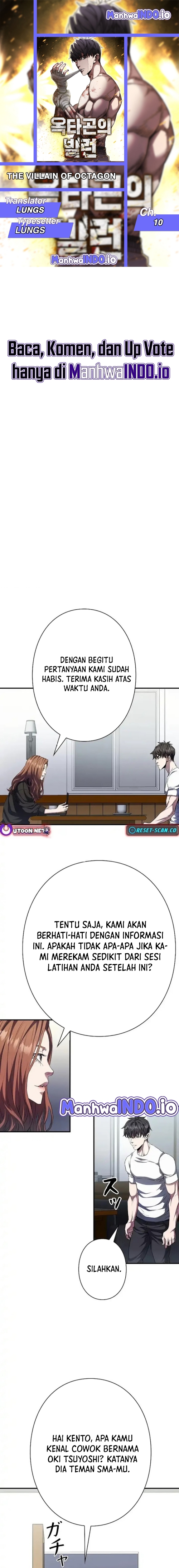 The Villain of the Octagon Chapter 10 Bahasa Indonesia
