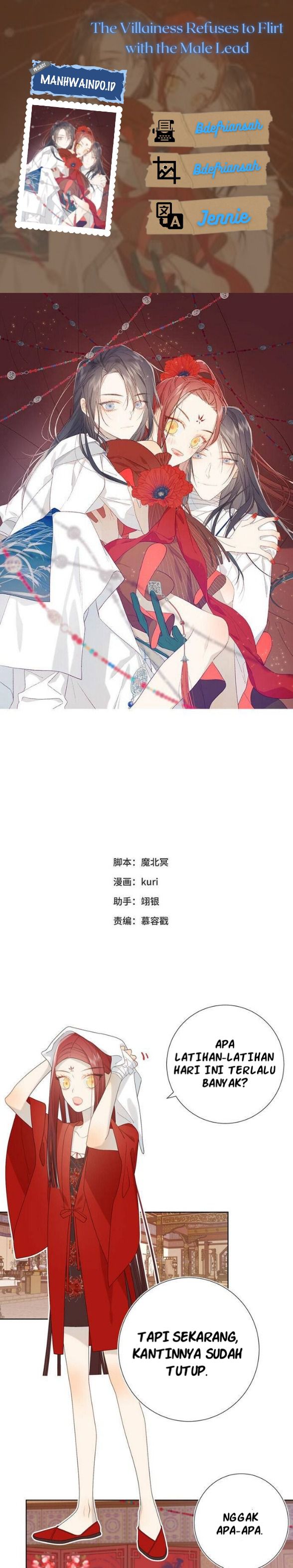 The Villainess Refuses to Flirt with the Male Lead Chapter 13 Bahasa Indonesia