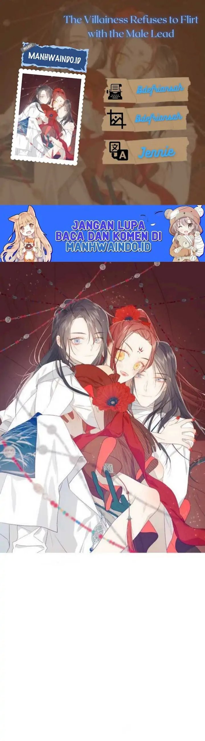 The Villainess Refuses to Flirt with the Male Lead Chapter 28 Bahasa Indonesia