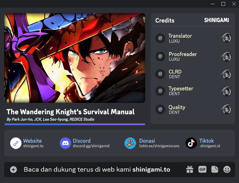 The Wandering Knight’s Survival Manual Chapter 11 Bahasa Indonesia
