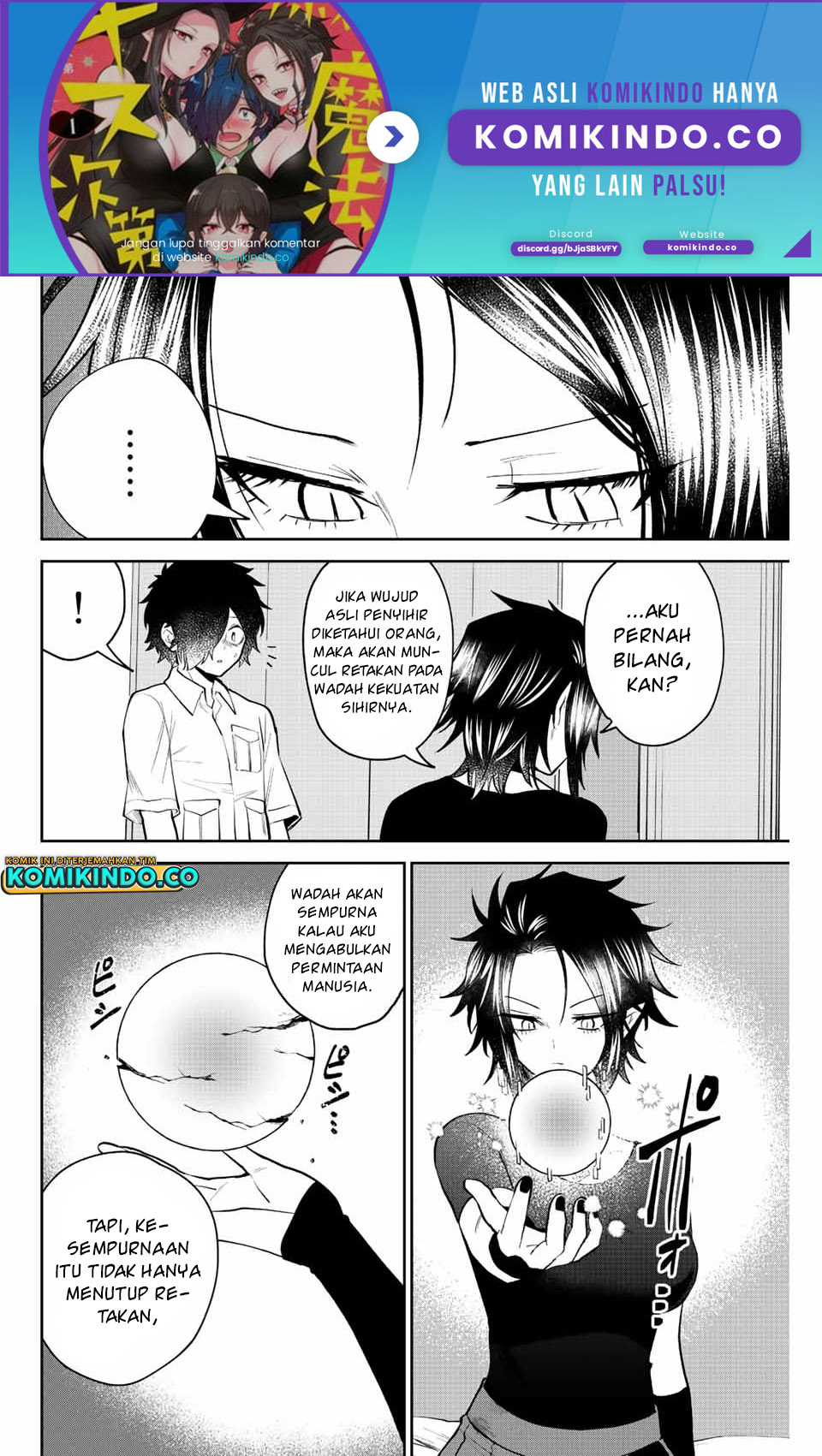 The Witch Controls Her Age and Magic With a Kiss Chapter 38 Bahasa Indonesia