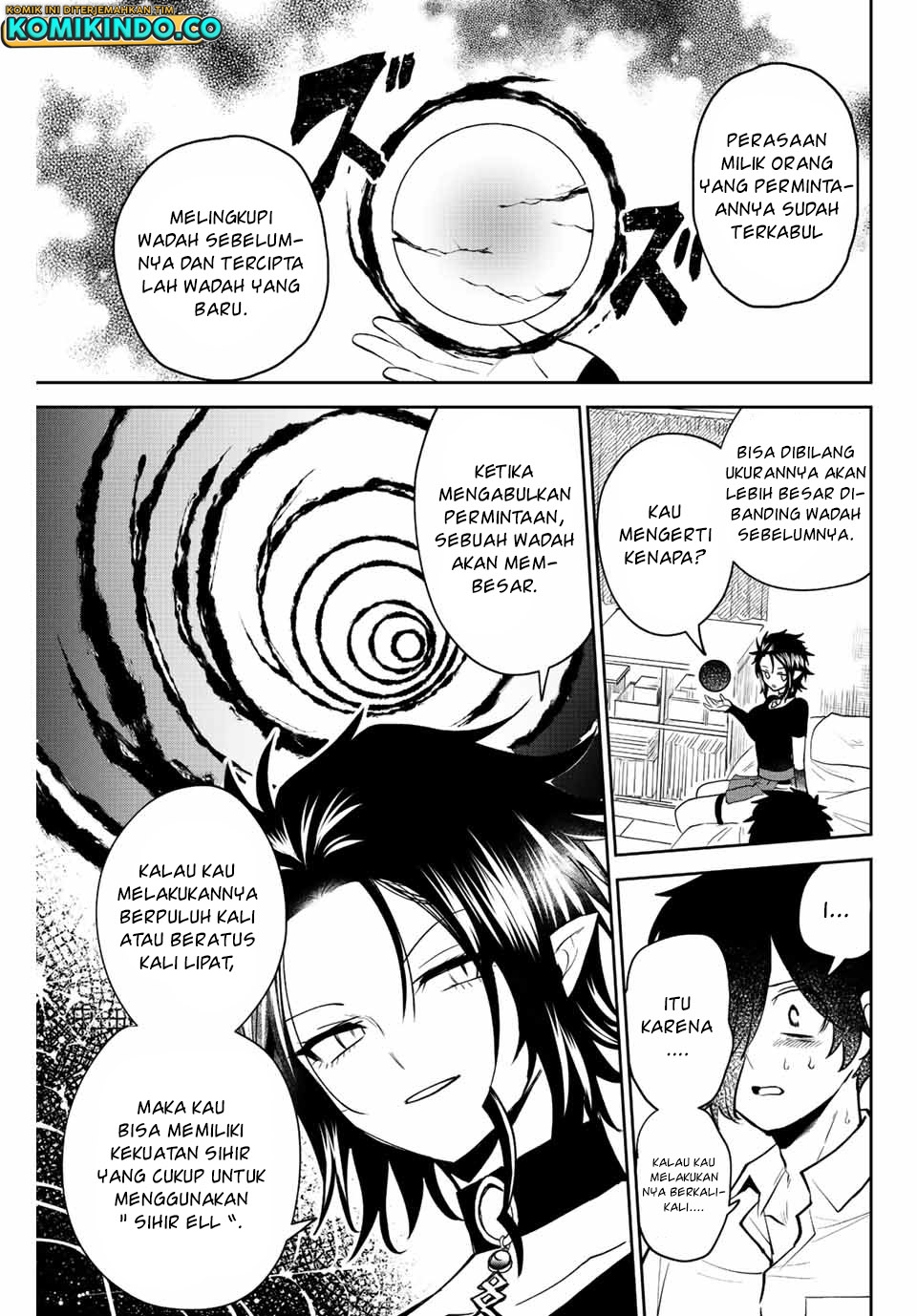 The Witch Controls Her Age and Magic With a Kiss Chapter 38 Bahasa Indonesia