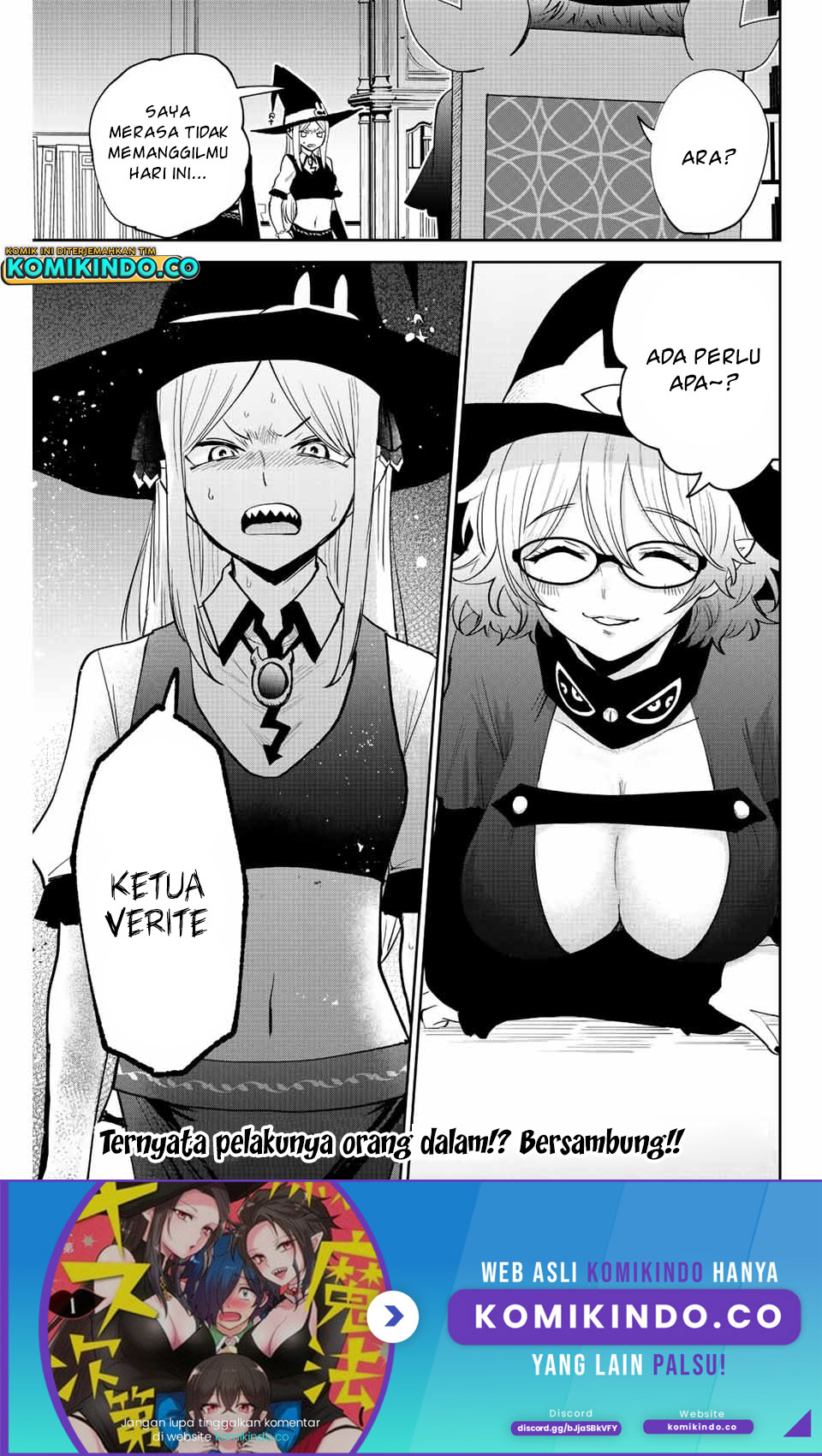 The Witch Controls Her Age and Magic With a Kiss Chapter 38 Bahasa Indonesia
