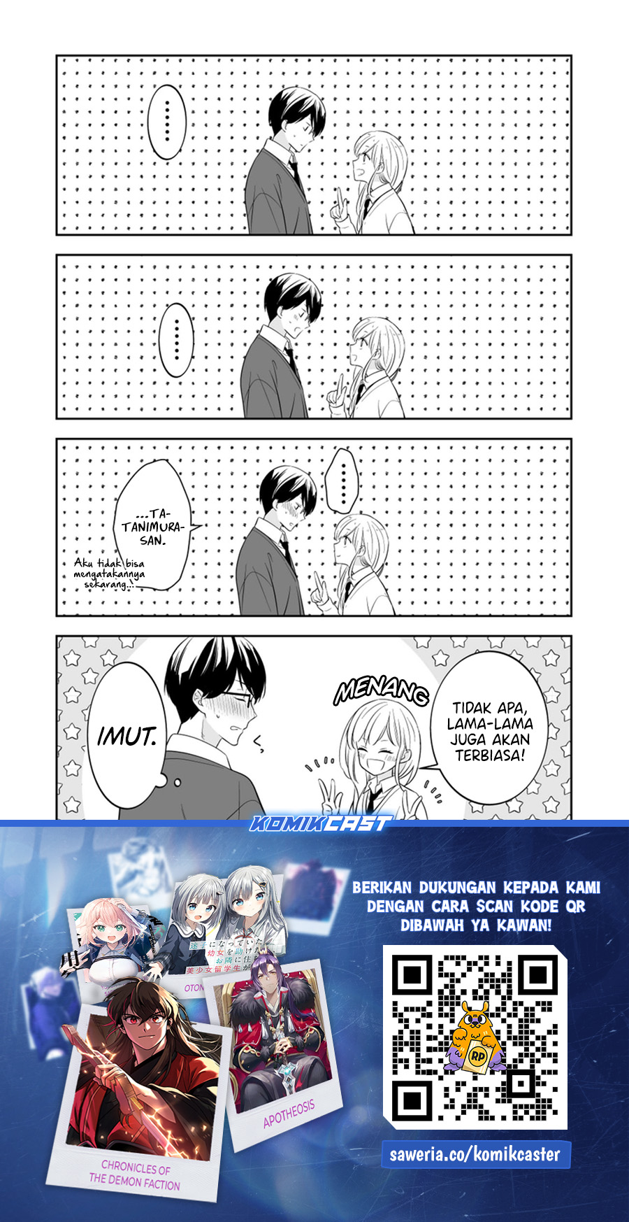 The World Will Be Destroyed Tomorrow, so I Want to Rub Your Boobs Chapter 15 Bahasa Indonesia