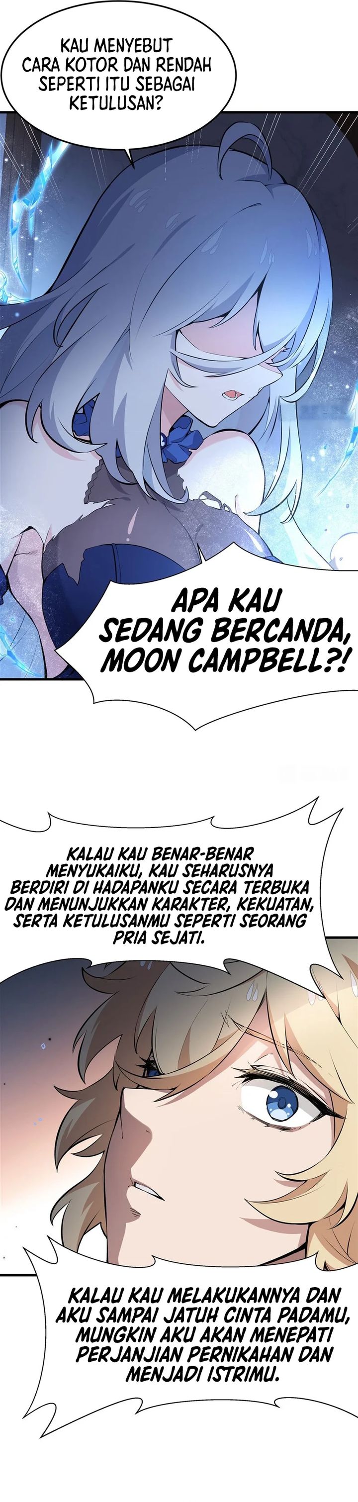 The Yellow-haired Villain in Female Main Character’s Novel wants Happiness Chapter 08 Bahasa Indonesia