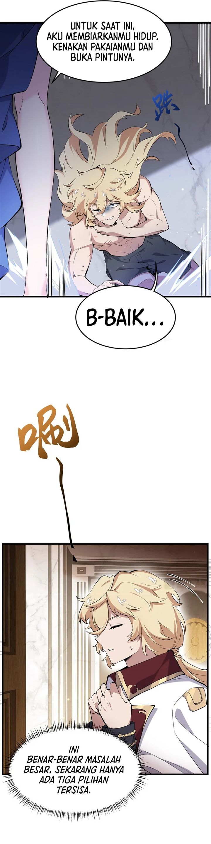 The Yellow-haired Villain in Female Main Character’s Novel wants Happiness Chapter 08 Bahasa Indonesia