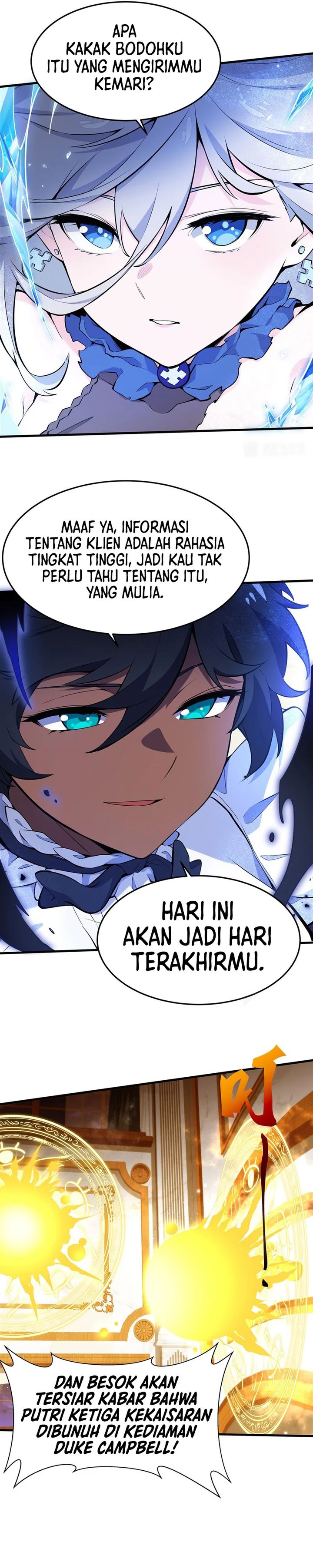 The Yellow-haired Villain in Female Main Character’s Novel wants Happiness Chapter 08 Bahasa Indonesia