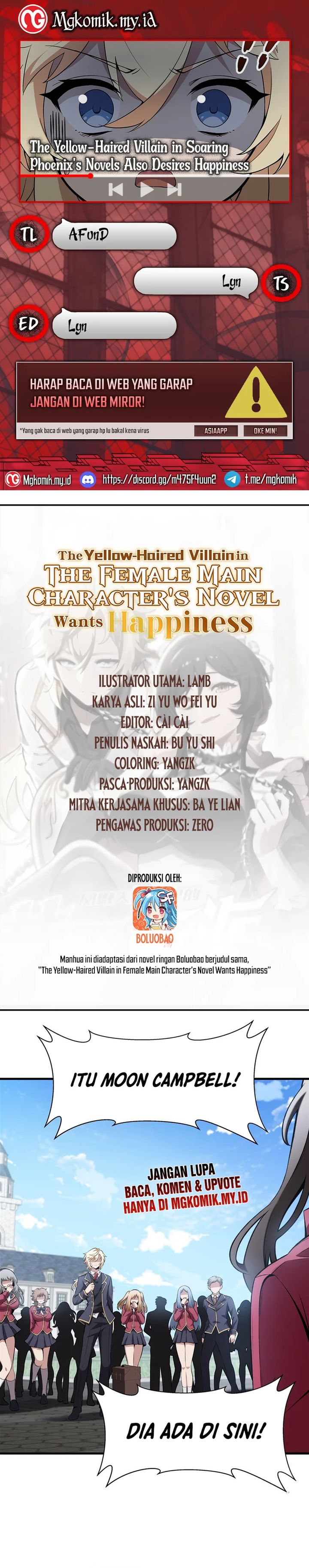 The Yellow-haired Villain in Female Main Character’s Novel wants Happiness chapter 41