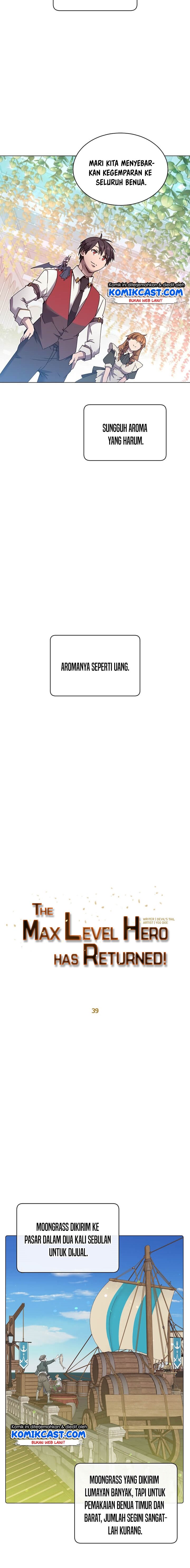 The MAX leveled hero will return! Chapter 39 Bahasa Indonesia