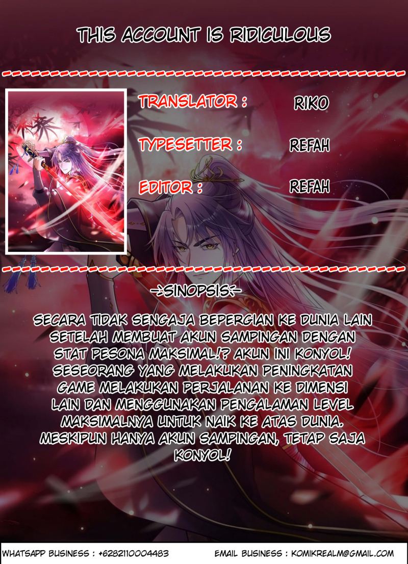 This Account is Ridiculous Chapter 03 Bahasa Indonesia