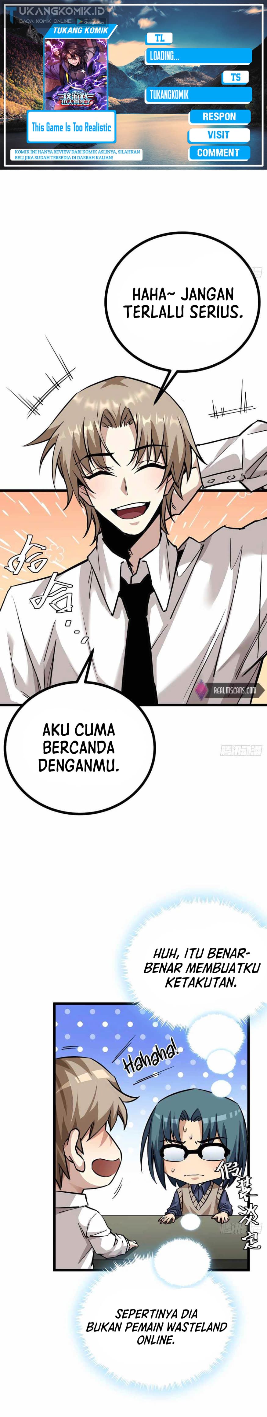 This Game Is Too Realistic Chapter 08 Bahasa Indonesia