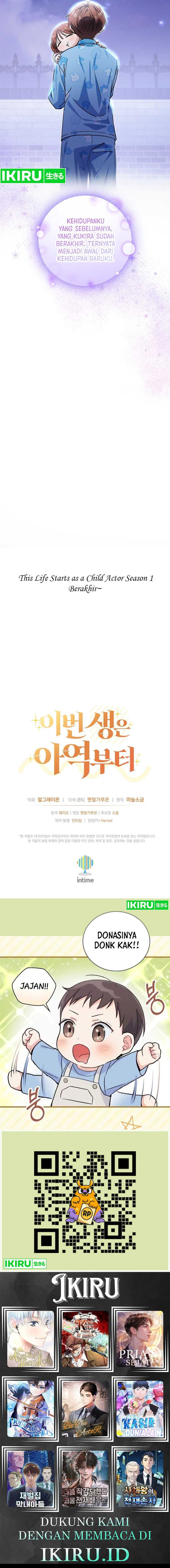 This Life Starts as a Child Actor Chapter 60 Bahasa Indonesia