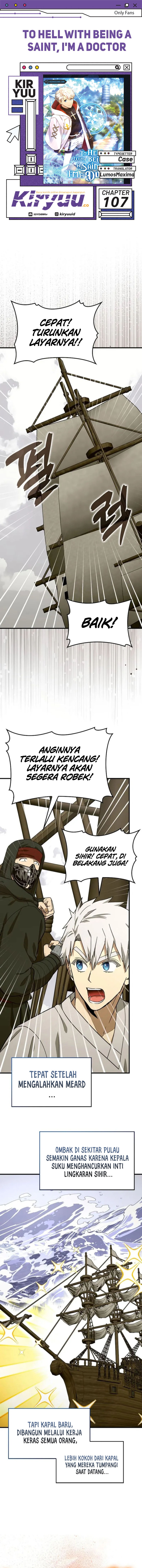 To Hell With Being a Saint, I’m a Doctor Chapter 107 Bahasa Indonesia