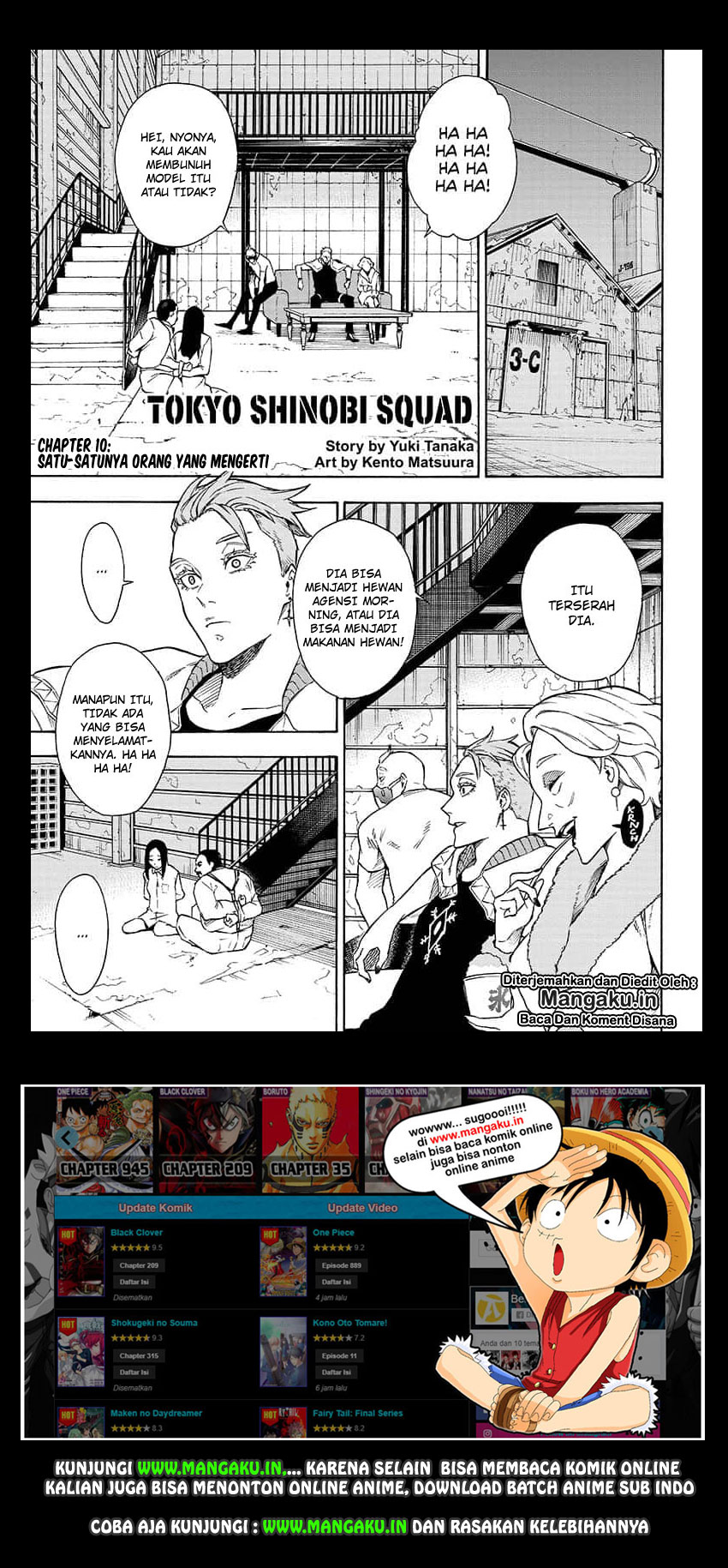 Tokyo Shinobi Squad Chapter 10 Bahasa Indonesia