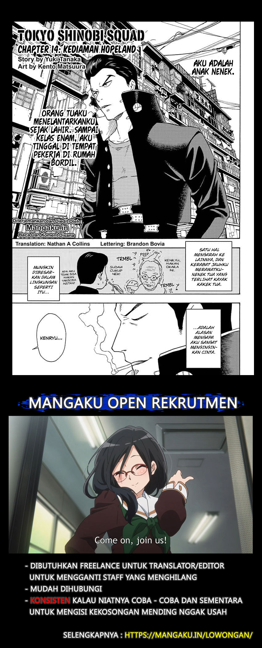 Tokyo Shinobi Squad Chapter 14 Bahasa Indonesia