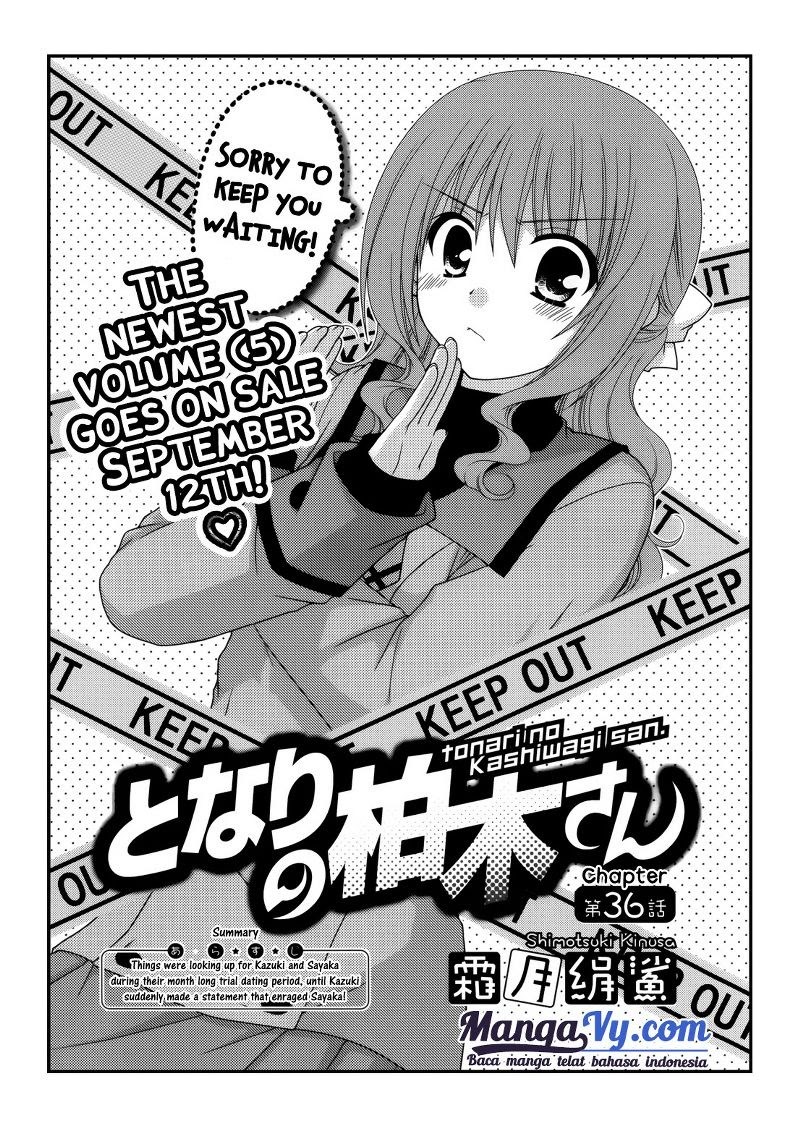 Tonari no Kashiwagi-san Chapter 36 Bahasa Indonesia
