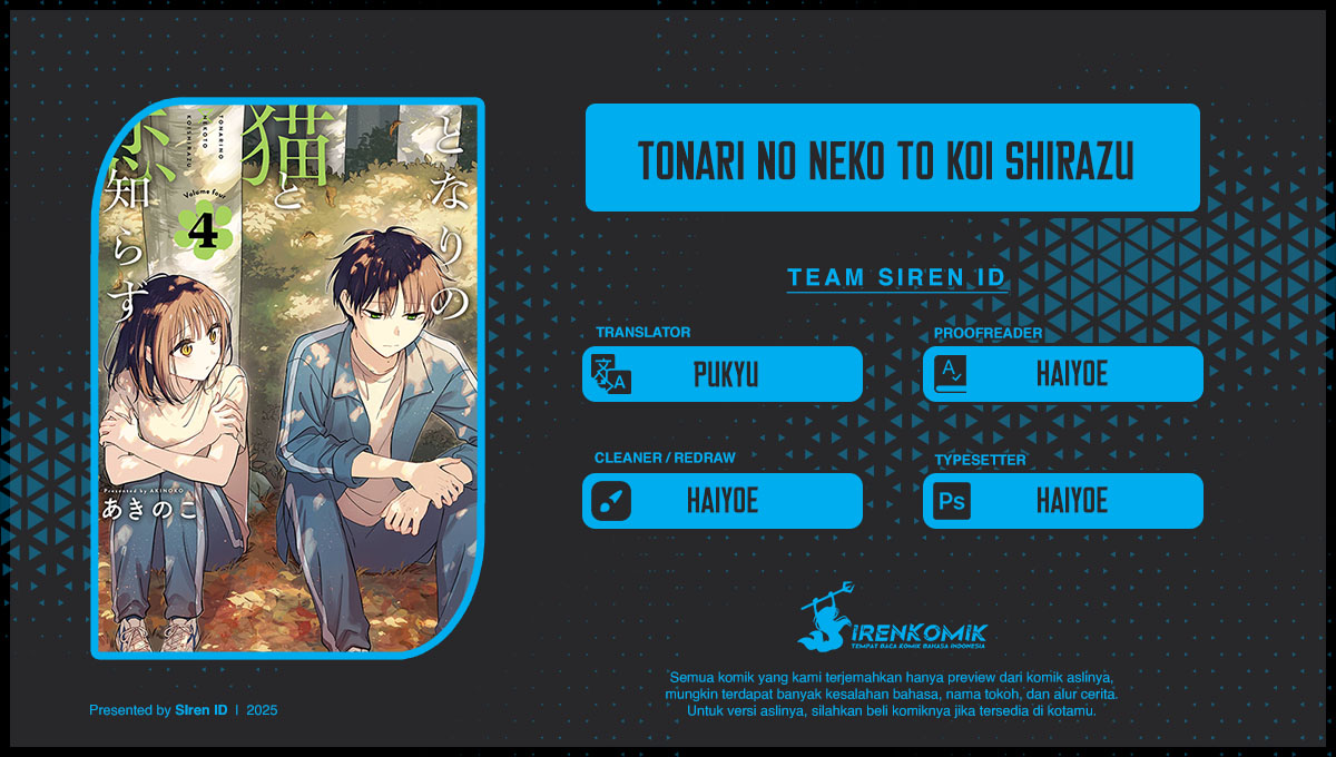 Tonari no Neko to Koi Shirazu Chapter 26 Bahasa Indonesia