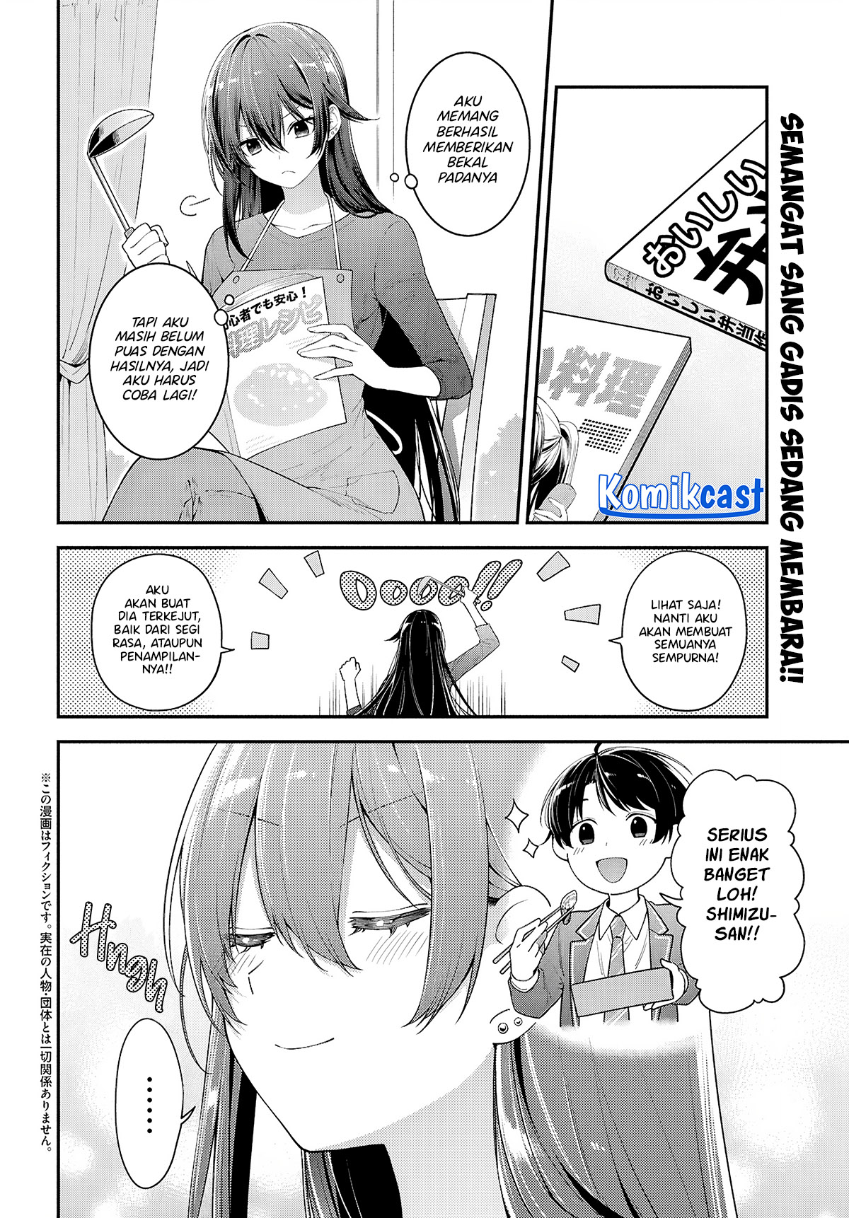 Tonari no Seki no Yankee Shimizu-san ga Kami o Kuroku Sometekita chapter 4