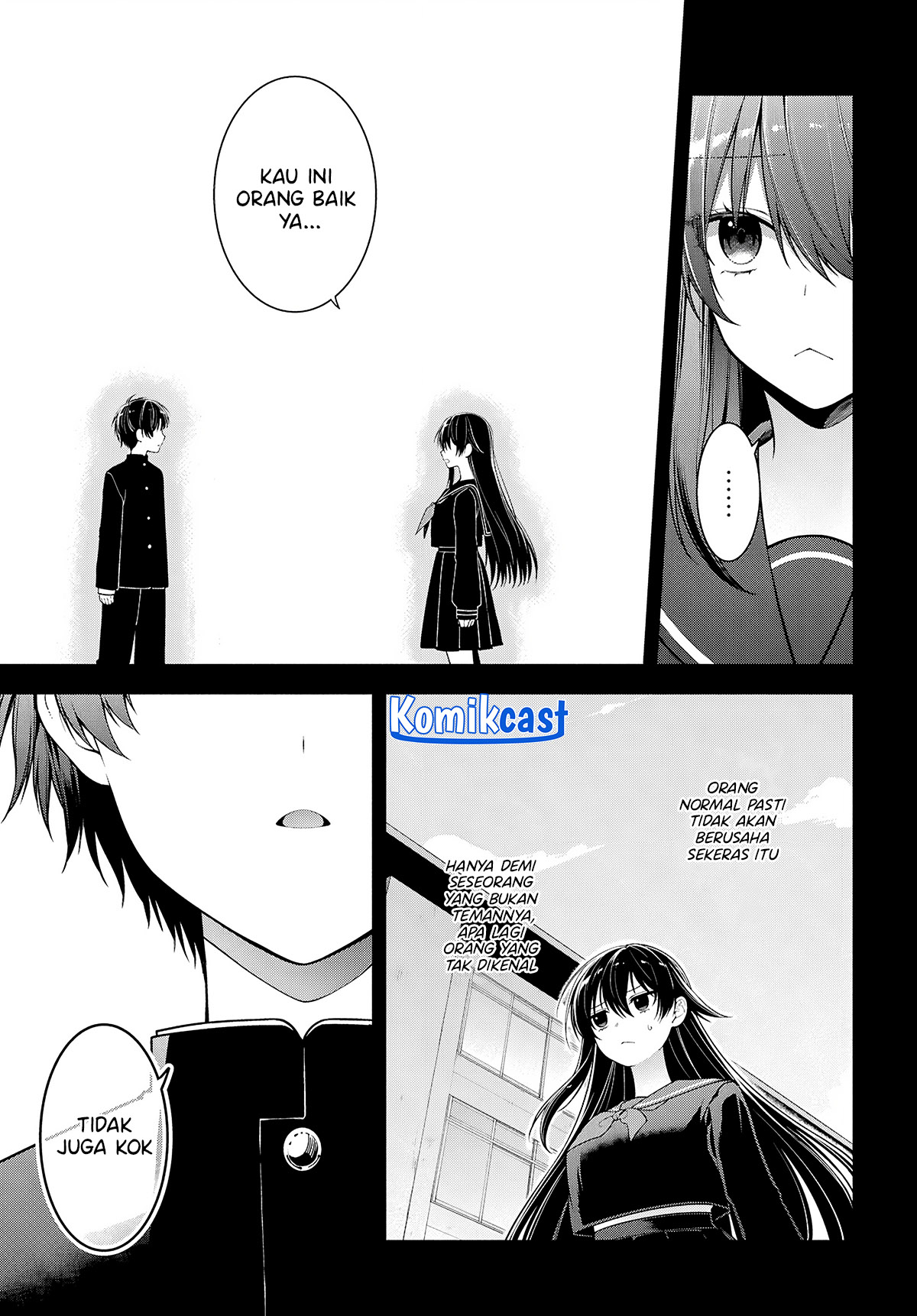 Tonari no Seki no Yankee Shimizu-san ga Kami o Kuroku Sometekita chapter 4