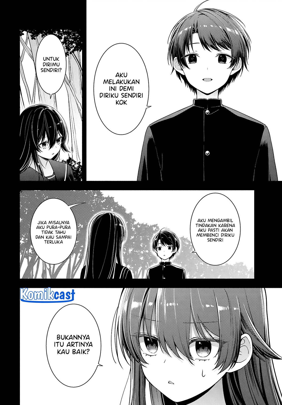 Tonari no Seki no Yankee Shimizu-san ga Kami o Kuroku Sometekita chapter 4