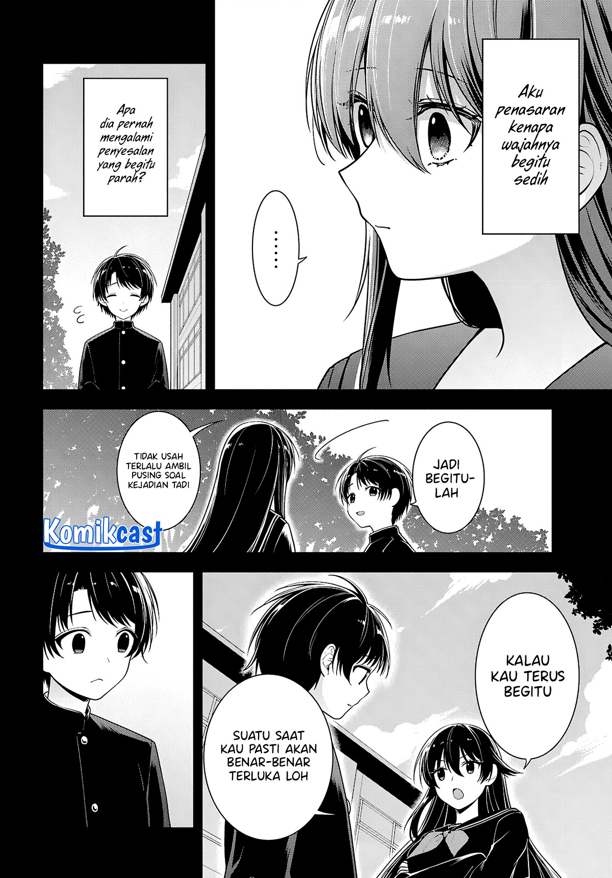 Tonari no Seki no Yankee Shimizu-san ga Kami o Kuroku Sometekita chapter 4