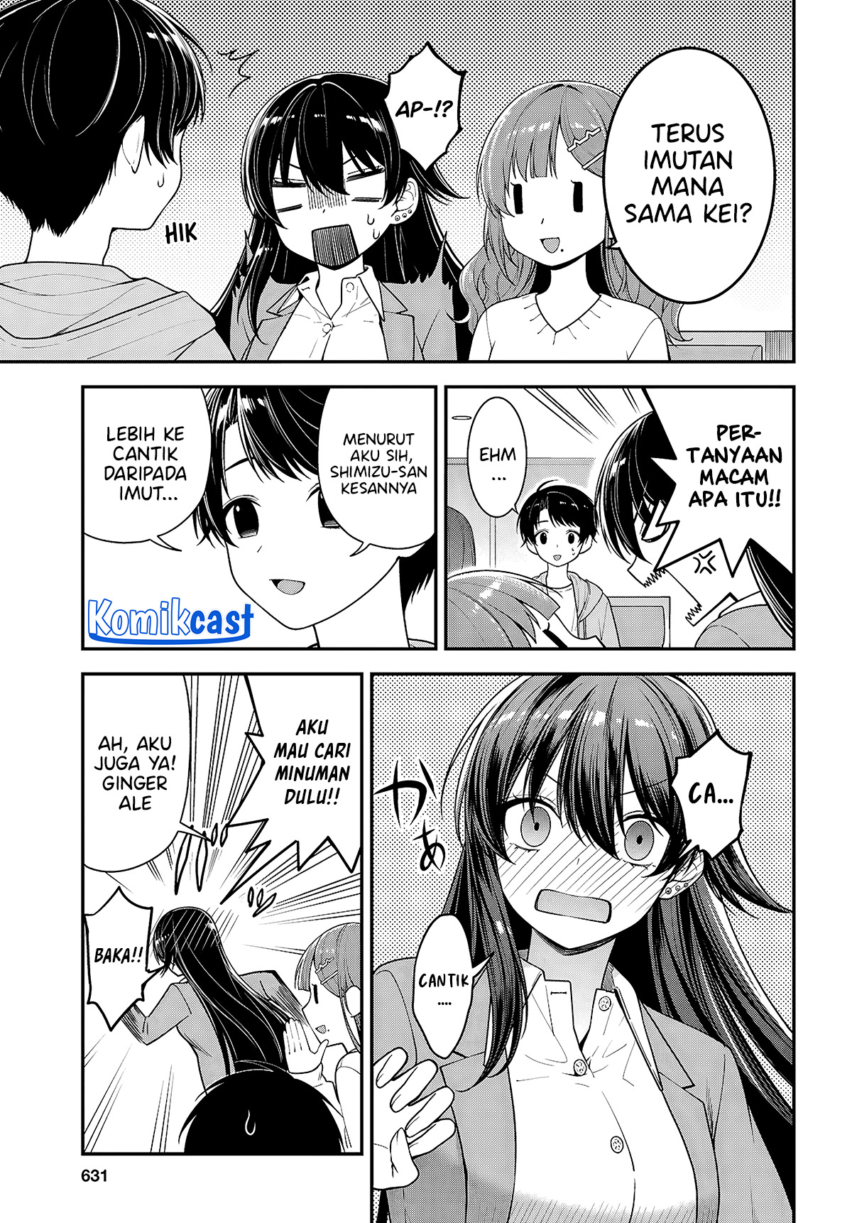 Tonari no Seki no Yankee Shimizu-san ga Kami o Kuroku Sometekita chapter 5