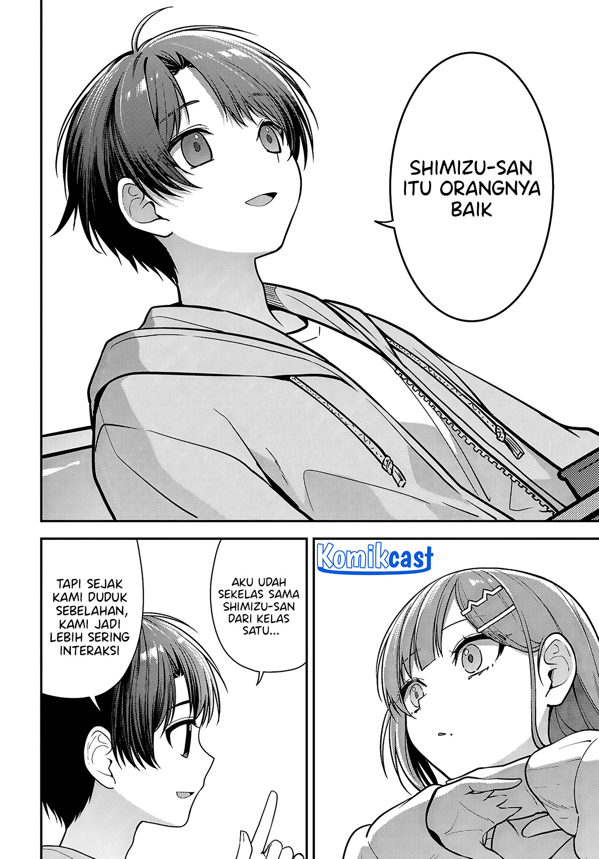 Tonari no Seki no Yankee Shimizu-san ga Kami o Kuroku Sometekita chapter 5