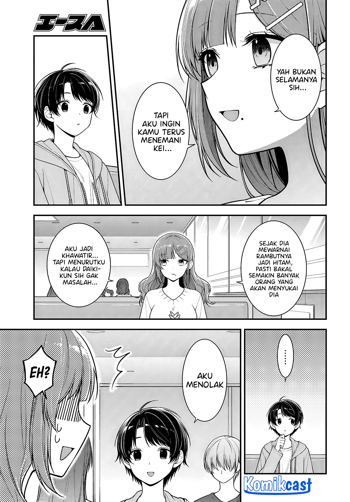 Tonari no Seki no Yankee Shimizu-san ga Kami o Kuroku Sometekita chapter 5