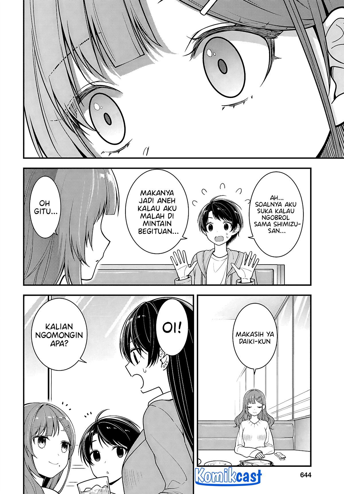 Tonari no Seki no Yankee Shimizu-san ga Kami o Kuroku Sometekita chapter 5