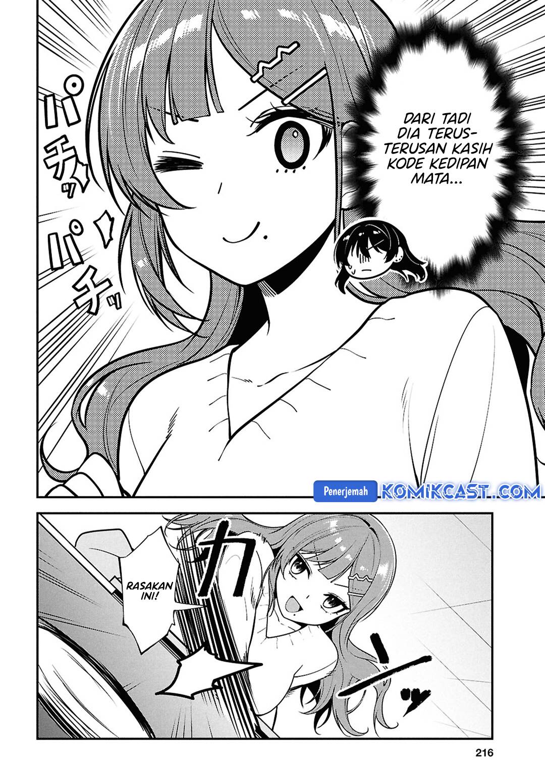 Tonari no Seki no Yankee Shimizu-san ga Kami o Kuroku Sometekita Chapter 07 Bahasa Indonesia