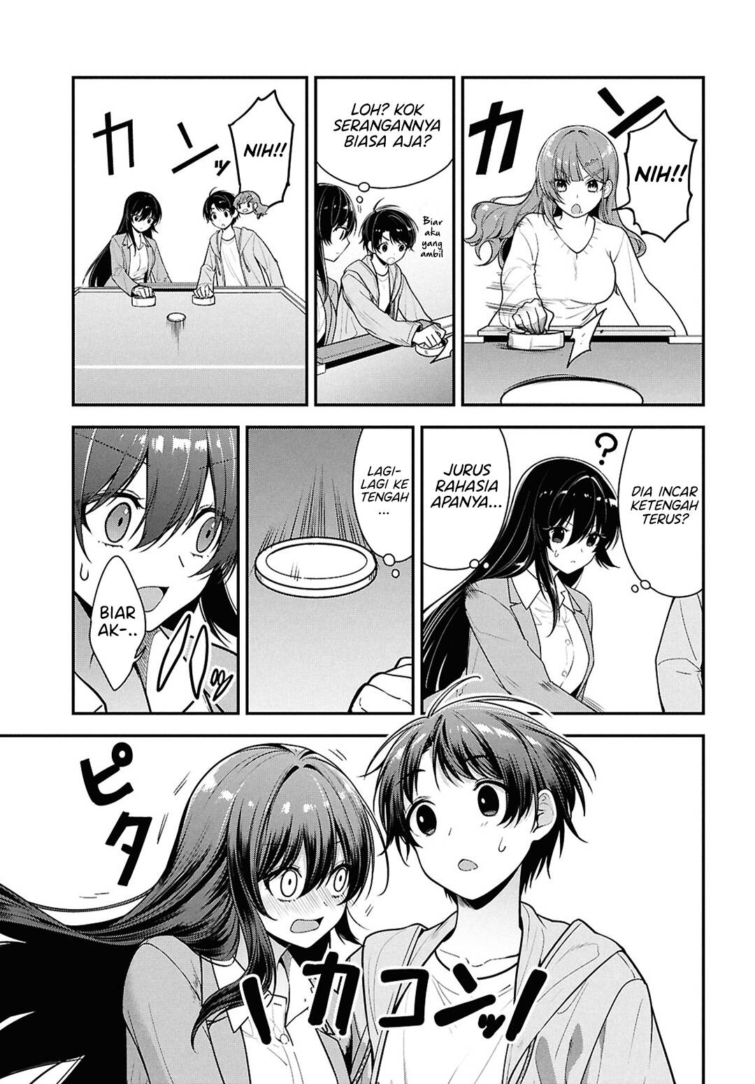 Tonari no Seki no Yankee Shimizu-san ga Kami o Kuroku Sometekita Chapter 07 Bahasa Indonesia