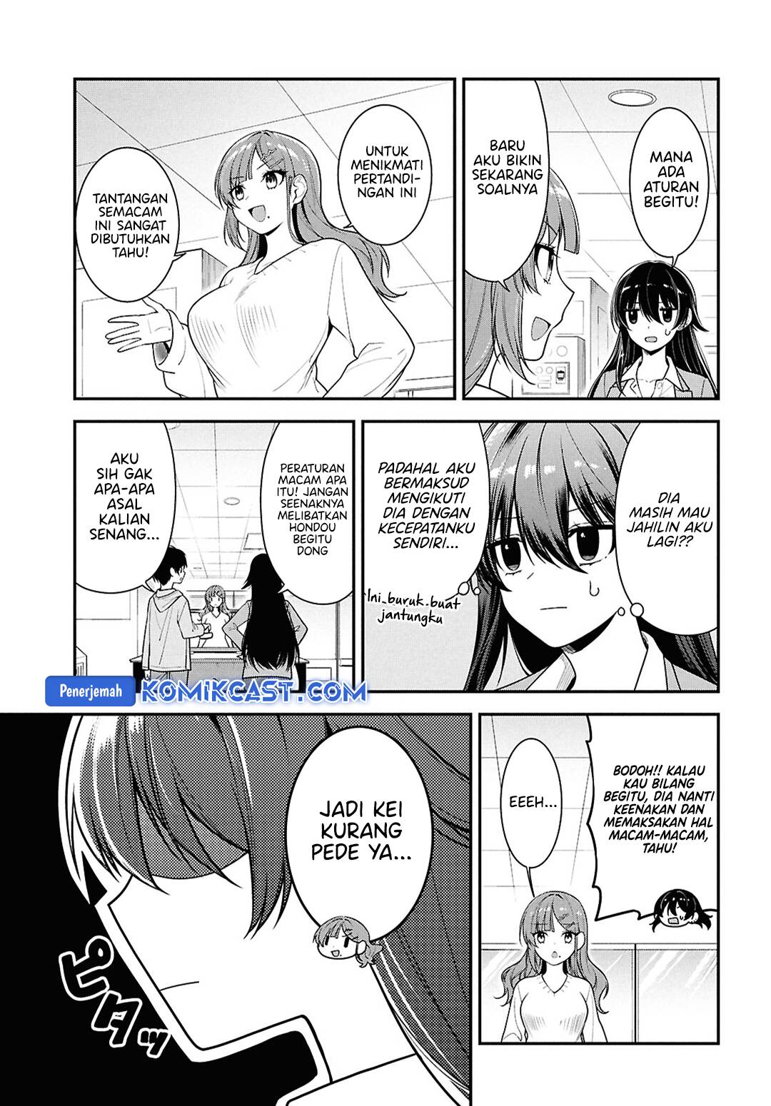 Tonari no Seki no Yankee Shimizu-san ga Kami o Kuroku Sometekita Chapter 07 Bahasa Indonesia