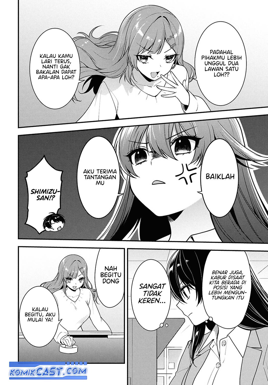 Tonari no Seki no Yankee Shimizu-san ga Kami o Kuroku Sometekita Chapter 07 Bahasa Indonesia