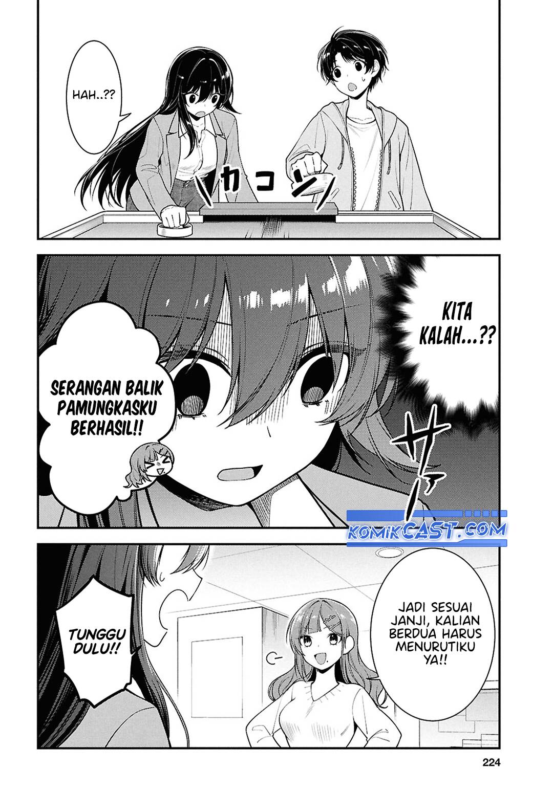 Tonari no Seki no Yankee Shimizu-san ga Kami o Kuroku Sometekita Chapter 07 Bahasa Indonesia
