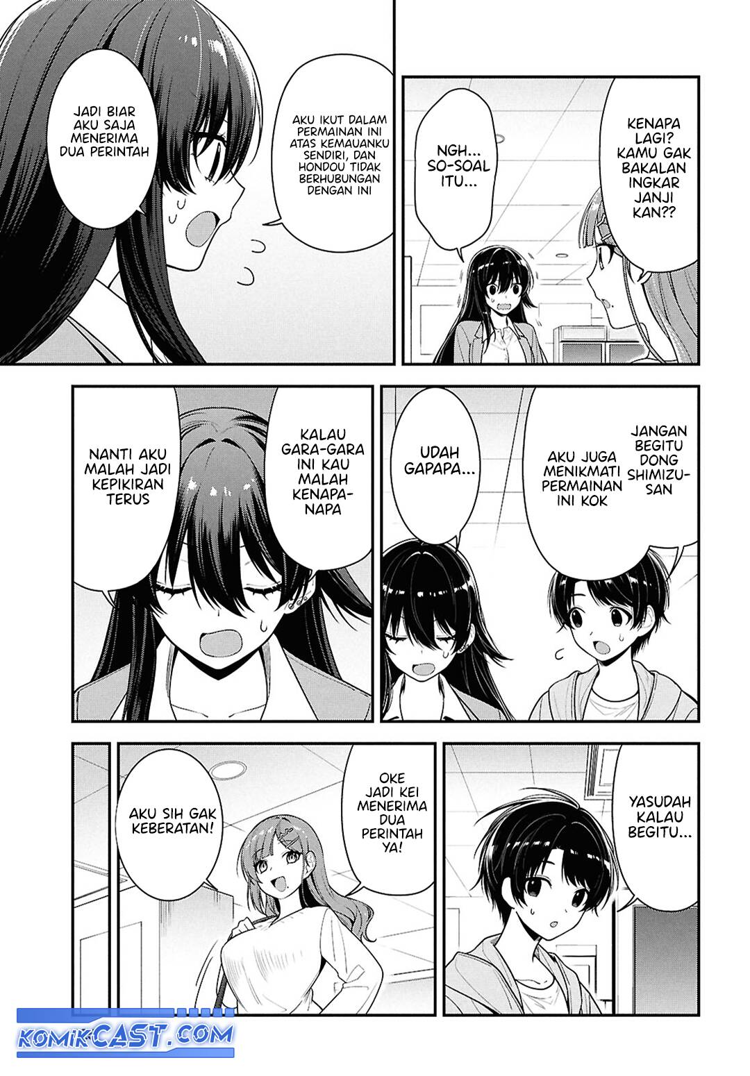 Tonari no Seki no Yankee Shimizu-san ga Kami o Kuroku Sometekita Chapter 07 Bahasa Indonesia