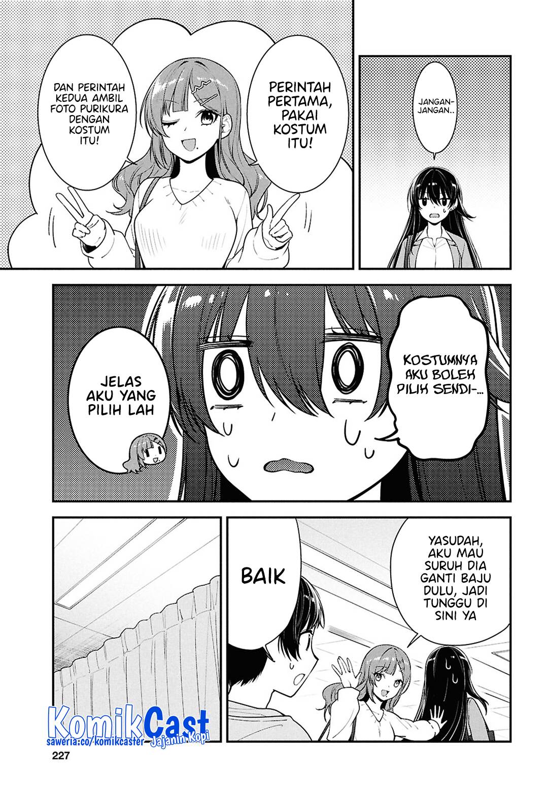 Tonari no Seki no Yankee Shimizu-san ga Kami o Kuroku Sometekita Chapter 07 Bahasa Indonesia