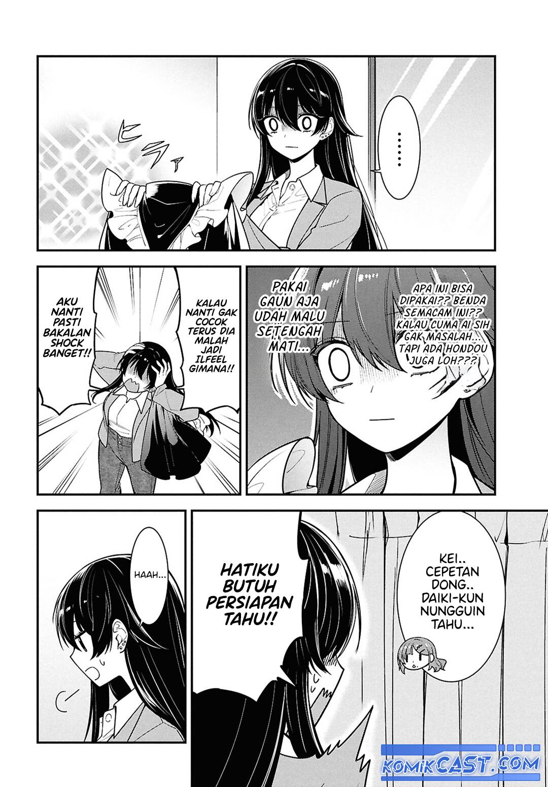 Tonari no Seki no Yankee Shimizu-san ga Kami o Kuroku Sometekita Chapter 07 Bahasa Indonesia