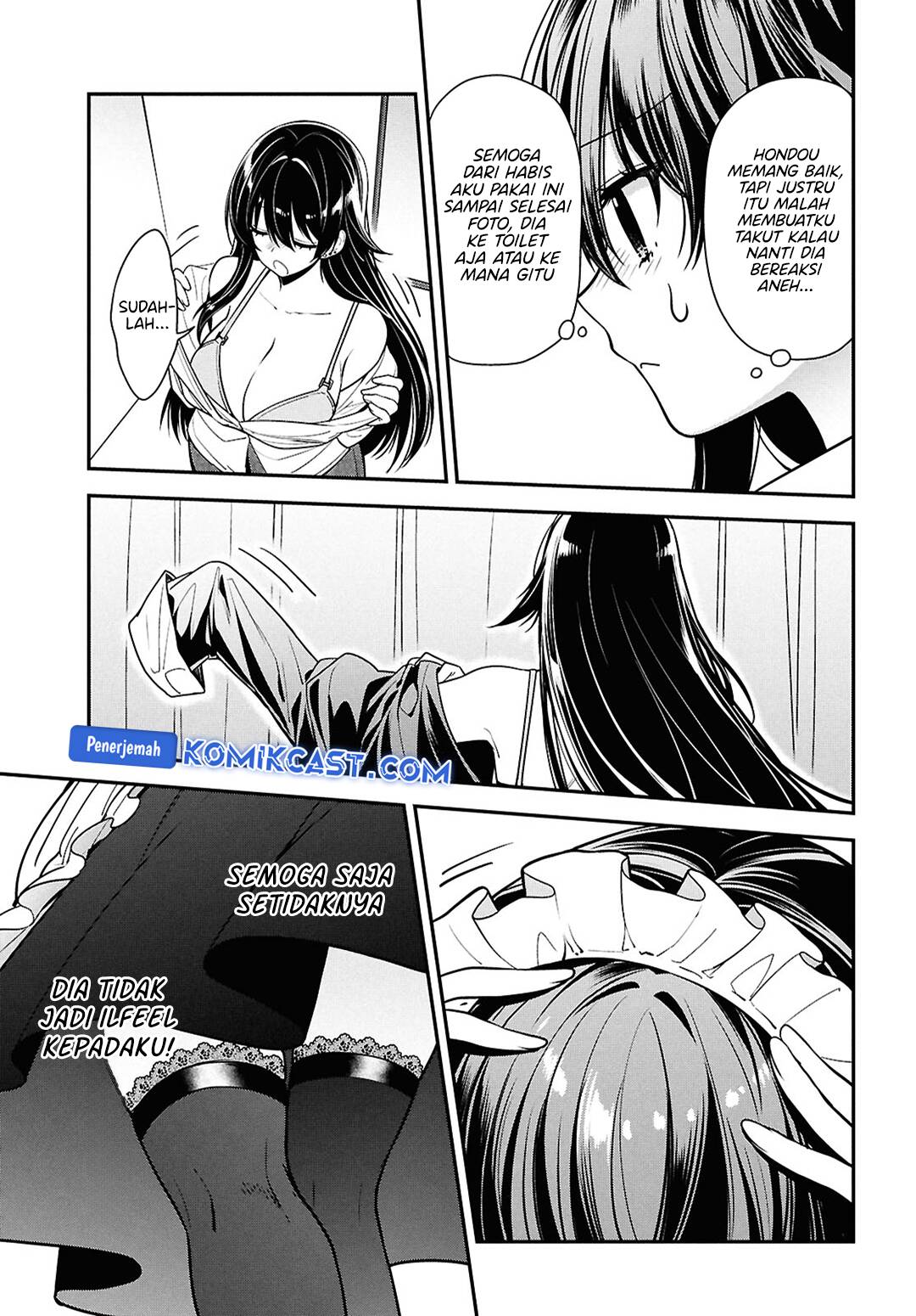 Tonari no Seki no Yankee Shimizu-san ga Kami o Kuroku Sometekita Chapter 07 Bahasa Indonesia