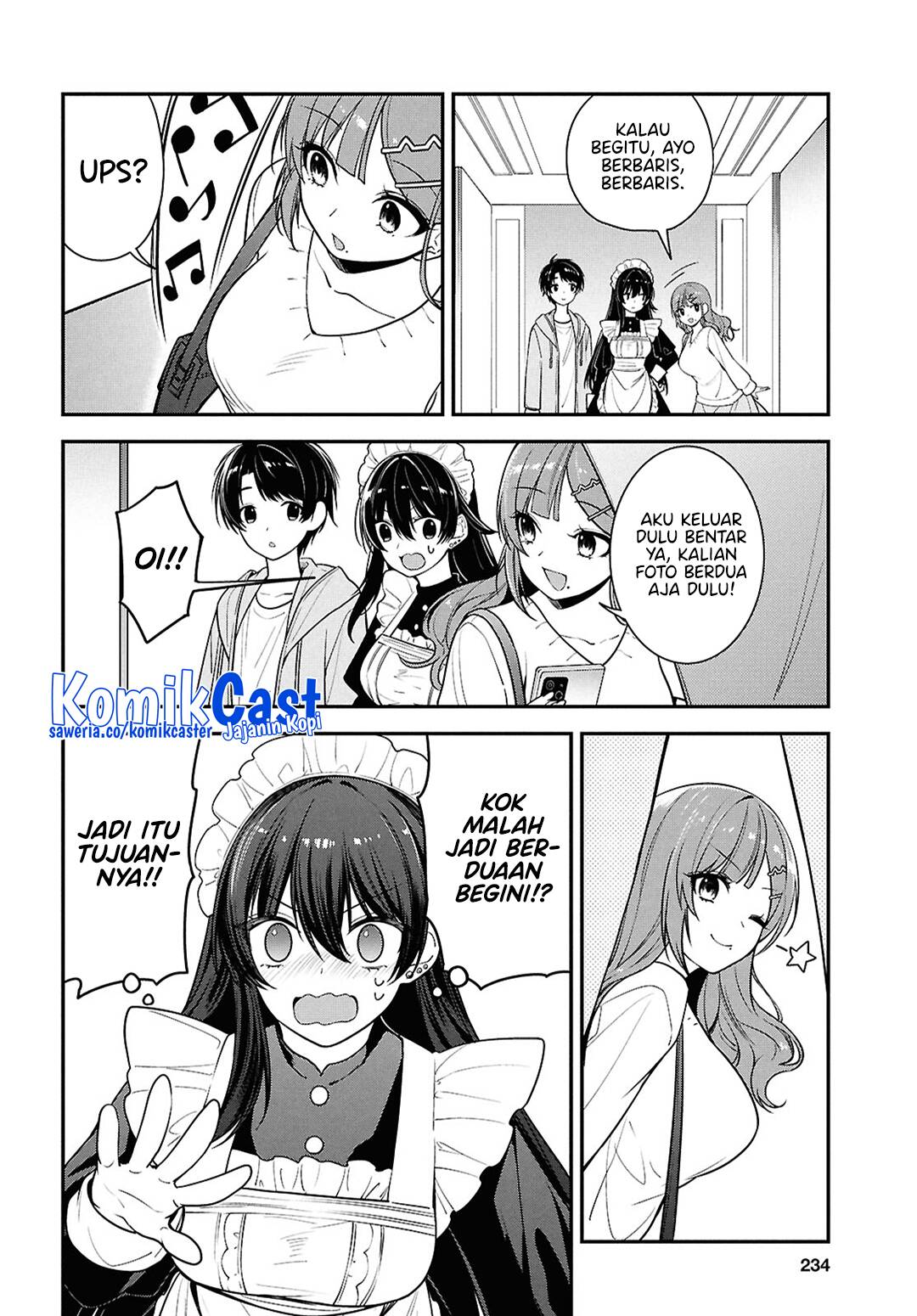 Tonari no Seki no Yankee Shimizu-san ga Kami o Kuroku Sometekita Chapter 07 Bahasa Indonesia