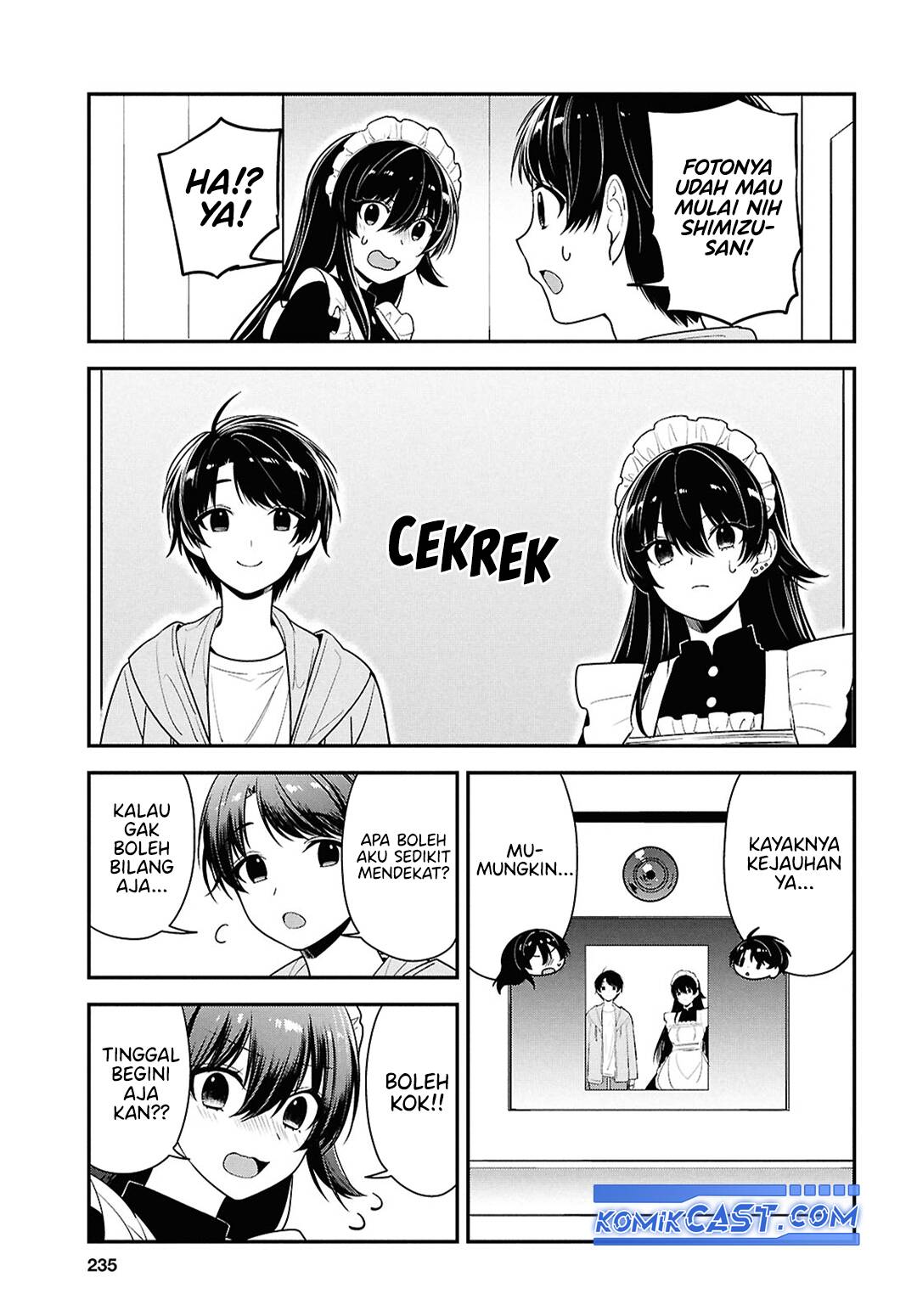 Tonari no Seki no Yankee Shimizu-san ga Kami o Kuroku Sometekita Chapter 07 Bahasa Indonesia