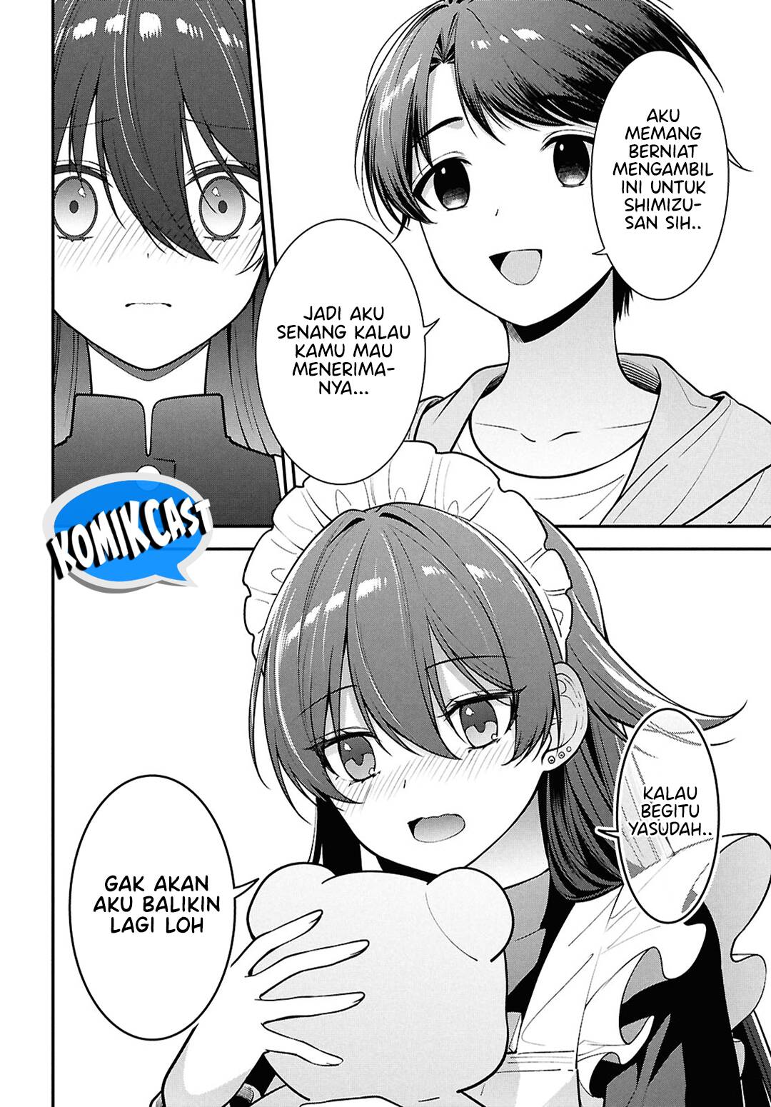 Tonari no Seki no Yankee Shimizu-san ga Kami o Kuroku Sometekita Chapter 07 Bahasa Indonesia