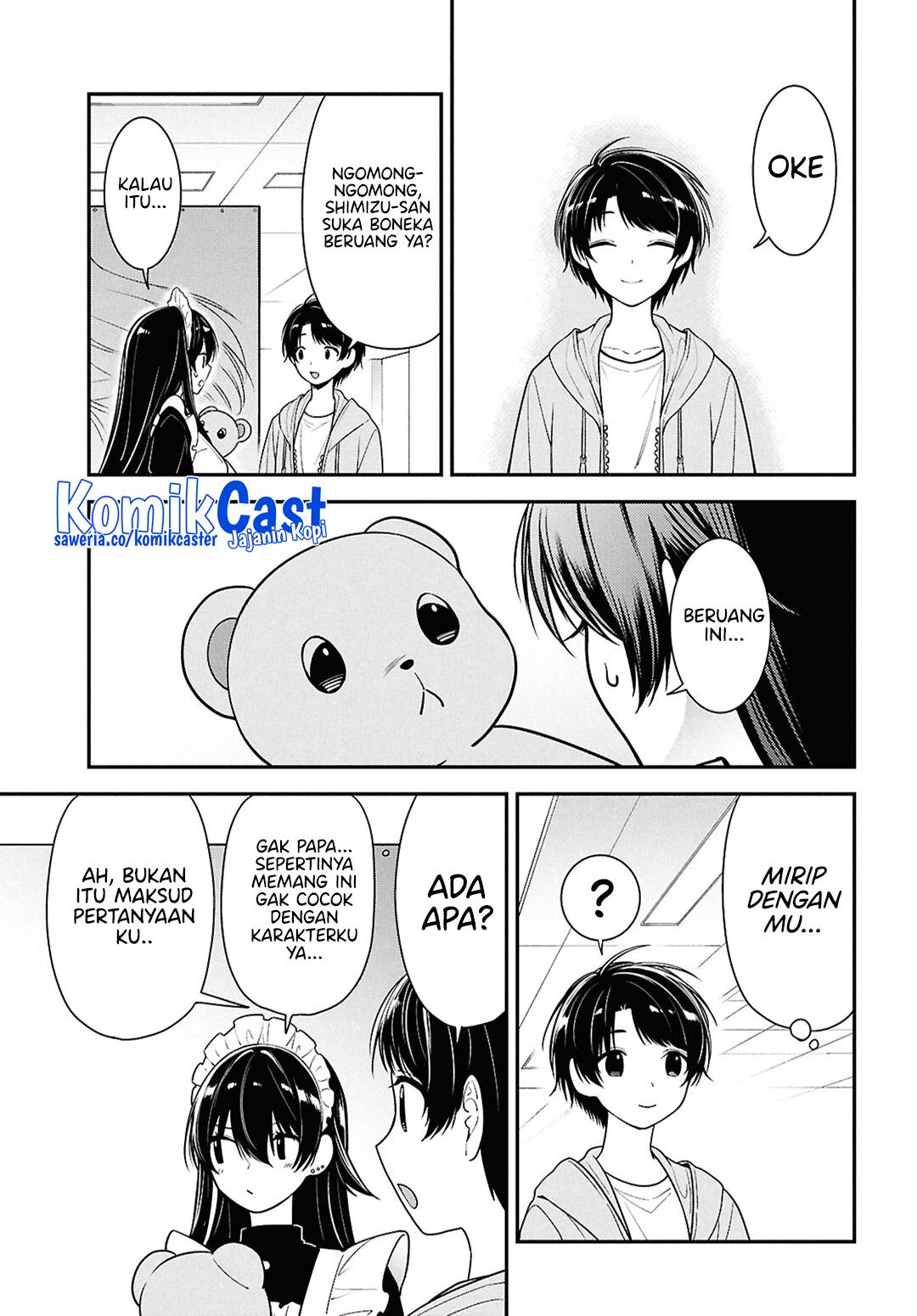 Tonari no Seki no Yankee Shimizu-san ga Kami o Kuroku Sometekita Chapter 07 Bahasa Indonesia