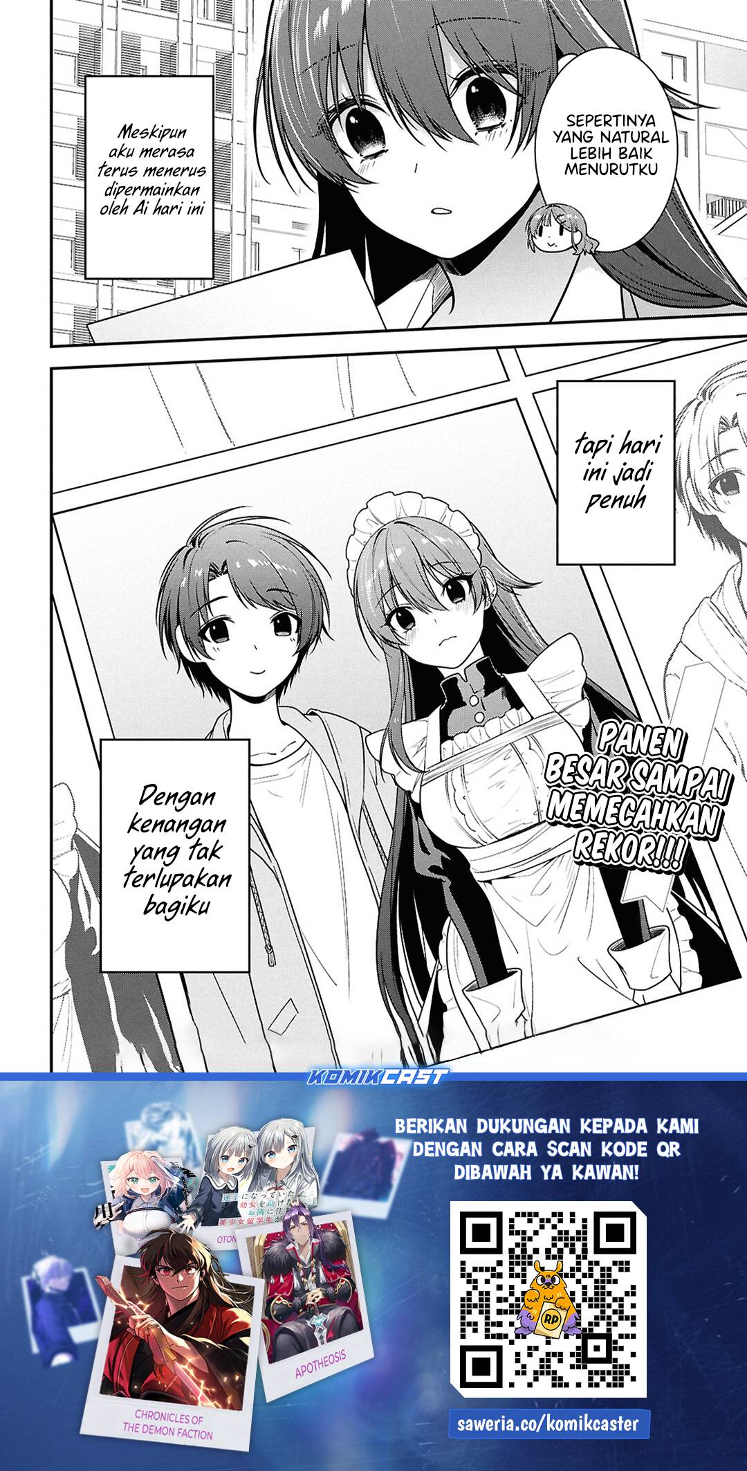 Tonari no Seki no Yankee Shimizu-san ga Kami o Kuroku Sometekita Chapter 07 Bahasa Indonesia