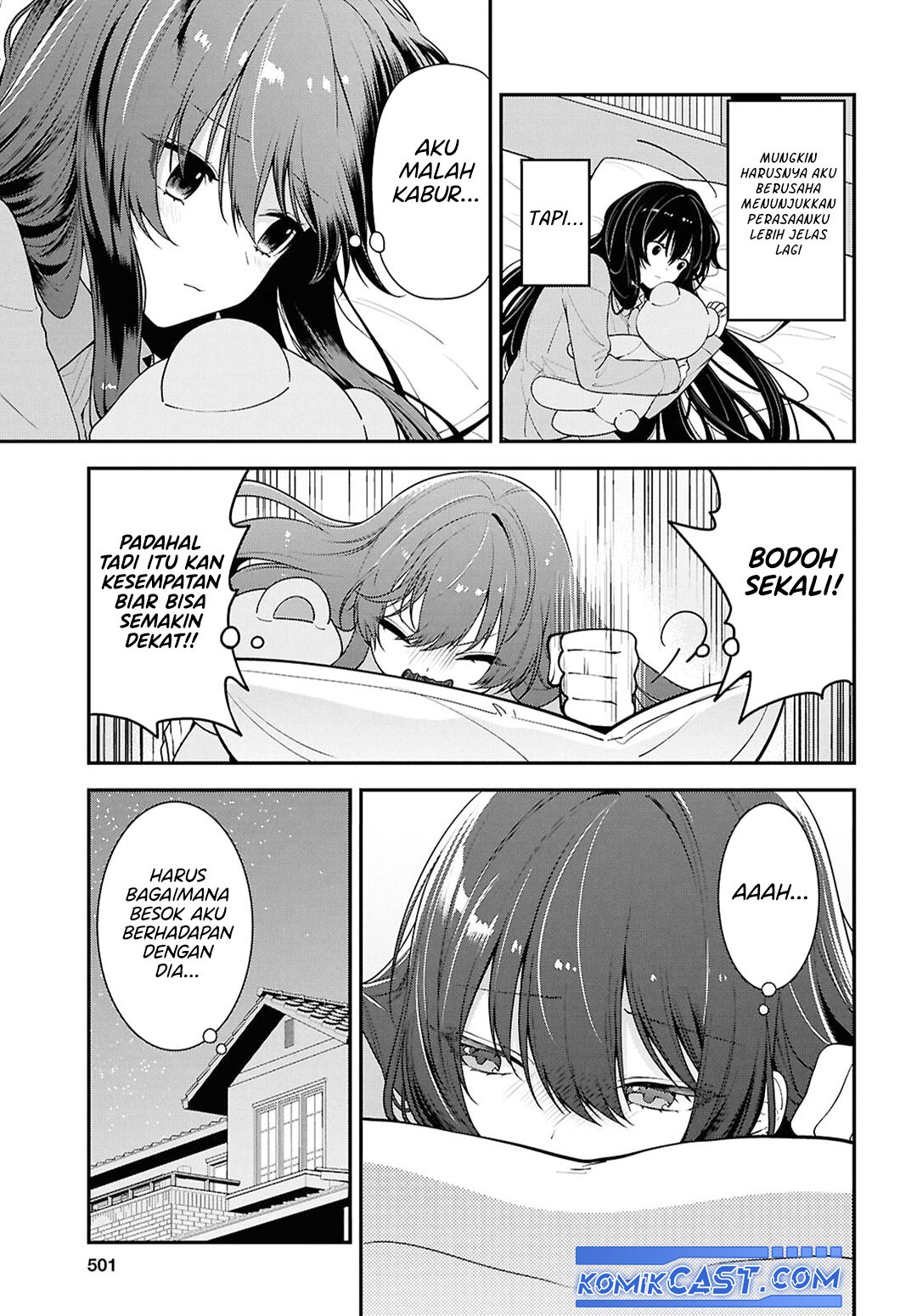 Tonari no Seki no Yankee Shimizu-san ga Kami o Kuroku Sometekita chapter 9