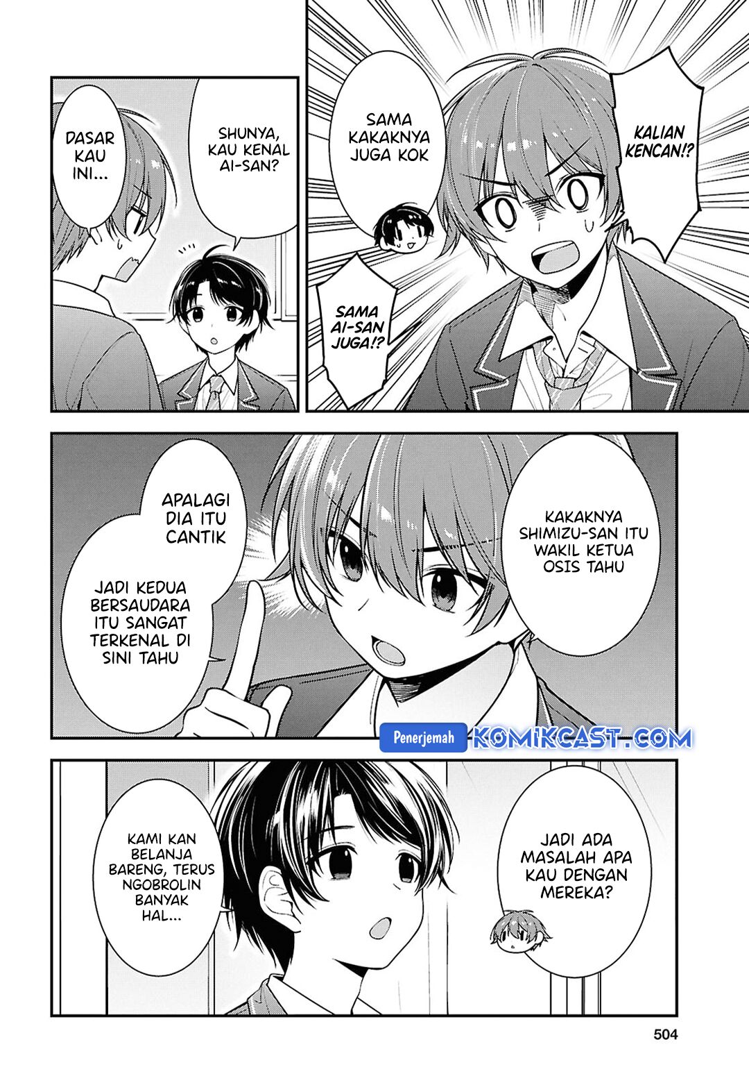 Tonari no Seki no Yankee Shimizu-san ga Kami o Kuroku Sometekita chapter 9