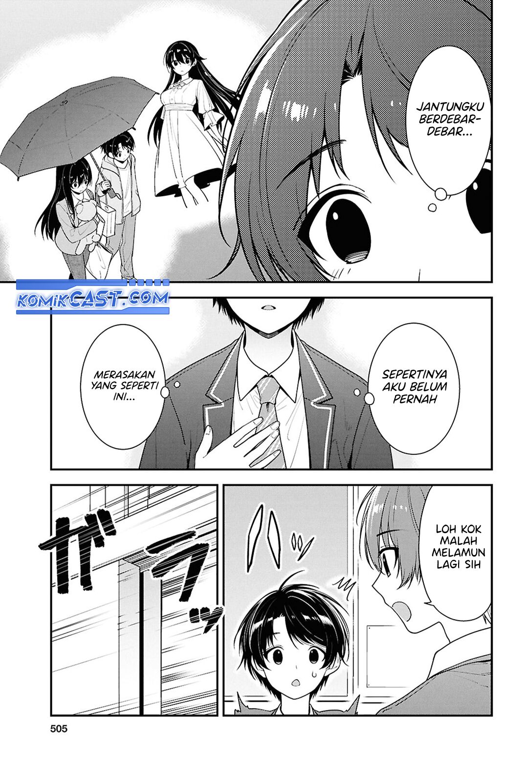 Tonari no Seki no Yankee Shimizu-san ga Kami o Kuroku Sometekita chapter 9