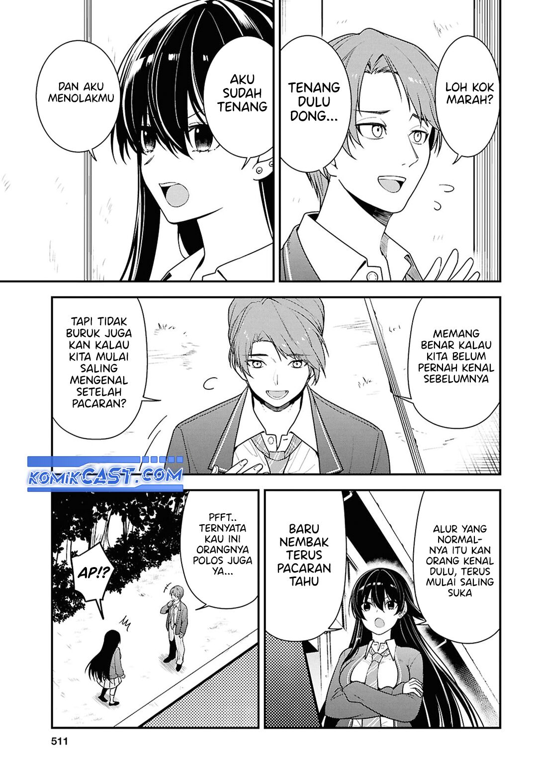 Tonari no Seki no Yankee Shimizu-san ga Kami o Kuroku Sometekita chapter 9