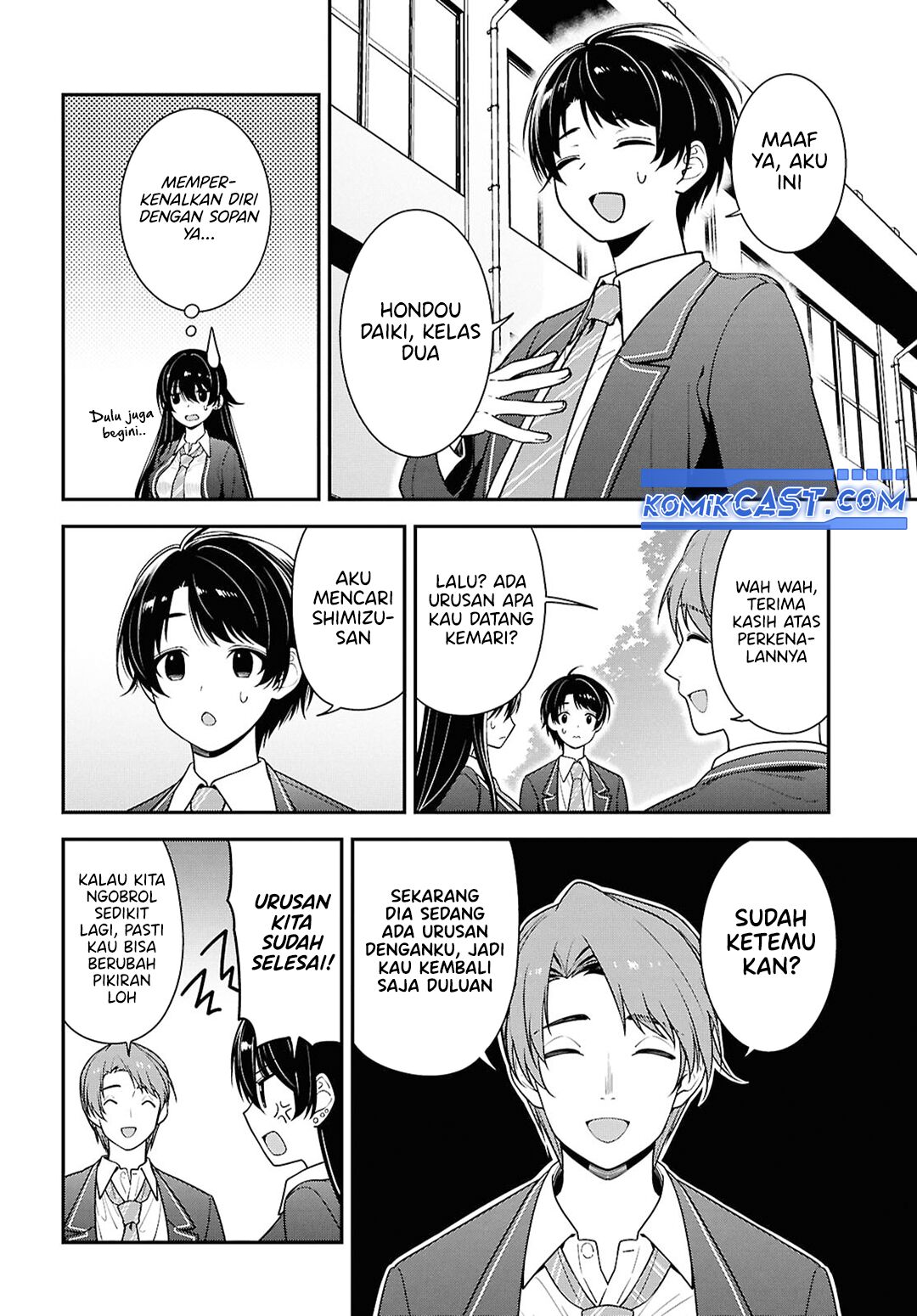 Tonari no Seki no Yankee Shimizu-san ga Kami o Kuroku Sometekita chapter 9