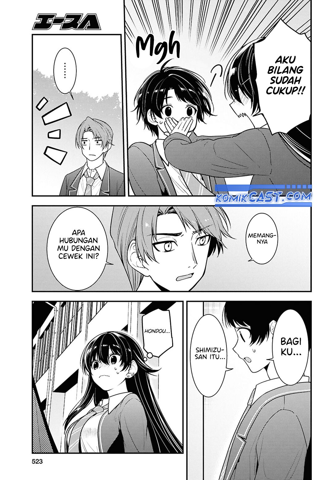 Tonari no Seki no Yankee Shimizu-san ga Kami o Kuroku Sometekita chapter 9