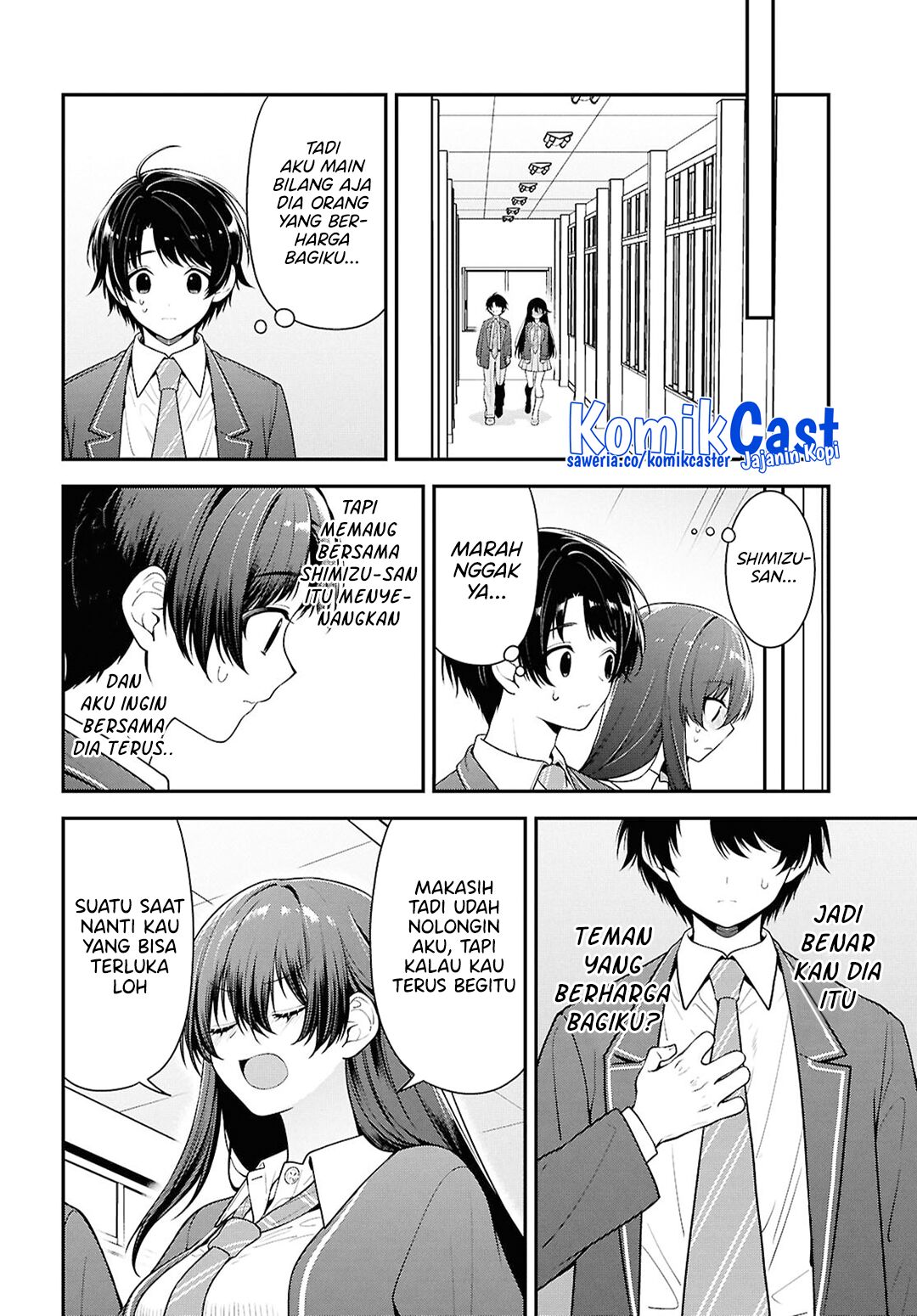 Tonari no Seki no Yankee Shimizu-san ga Kami o Kuroku Sometekita chapter 9